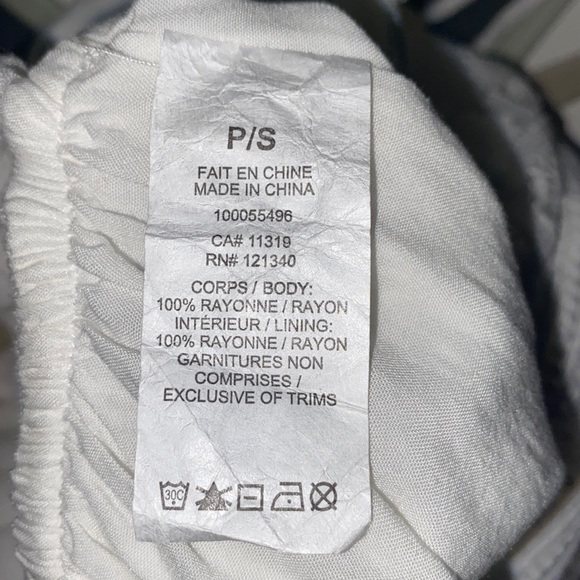 Garage White Embroidered Open Back Tie Romper-Women’s Size Small - Picture 10 of 12